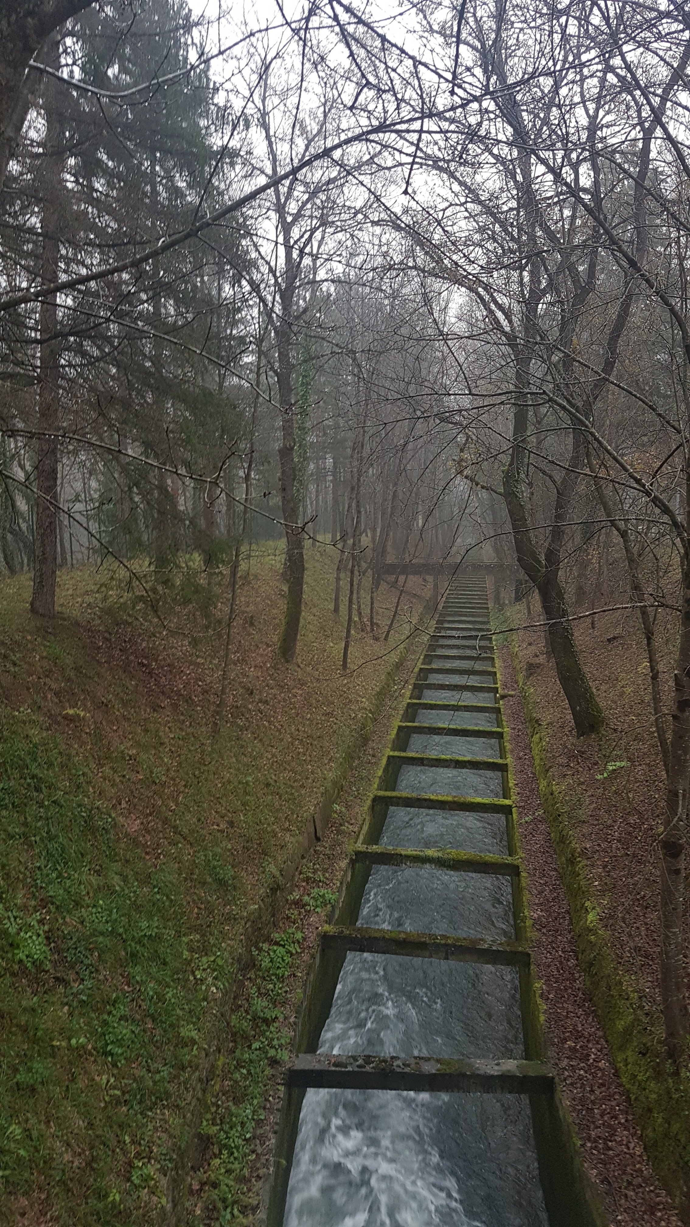 uscita delle acque dalla centrale 